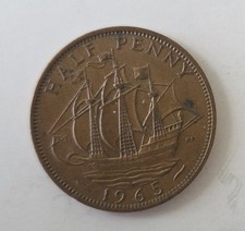 1965 Elizabeth II Half Penny
