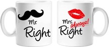 Mr and Mrs Mugs 11oz Set of 2