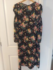 Miss Selfridge floral Print wedding guest Midi/Maxi Dress Size 12