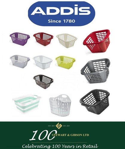 Addis laundry basket black red - addis,