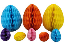 8 Pack Honeycomb Paper Easter