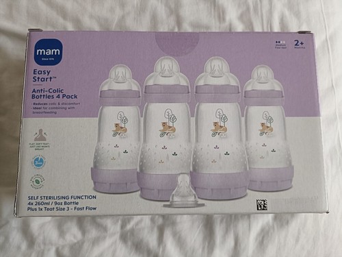 Mam anti colic baby - bottles, x4