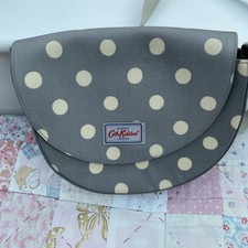 Cath Kidston Small Saddle Bag beige dotty spotty curved bag