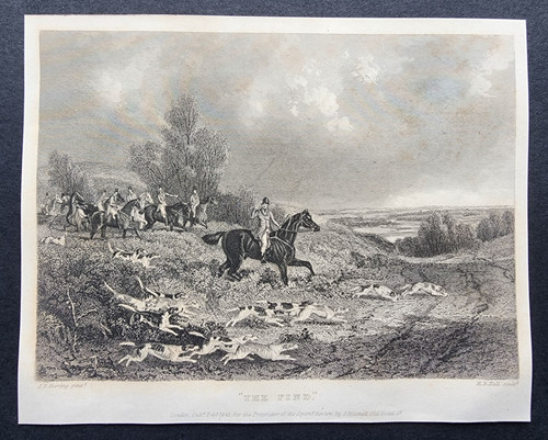 Antique 1842 print - print,