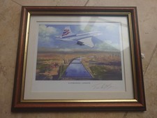 Supersonic London BA Concorde Signed Limited Edition by Timothy O'Brian Framed