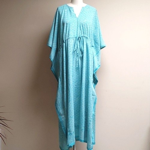Anokhi turquoise white - turquoise,