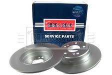 2x Brake Discs Pair Solid fits