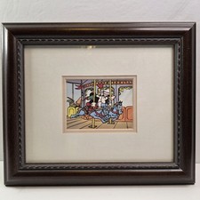 Disney Reproduction Art Serigraph "Mickey and Minnie Kiss on the Carousel"