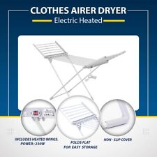 Kemket Electric Heated Clothes Dryer Indoor Wet Foldable Drying Horse Rack 230W
