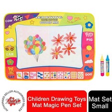 Doodle Water Painting Aqua