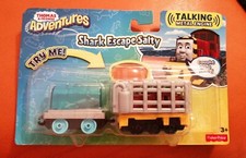THOMAS & FRIENDS ADVENTURES SHARK ESCAPE SALTY TALKING METAL ENGINE LIGHTS NEW 