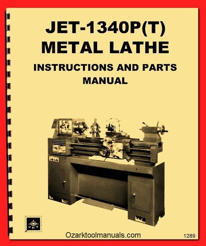Jet 1340p 1340t - 1340t, lathe