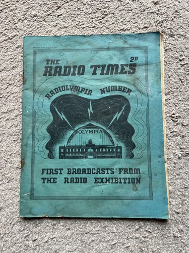 Radio times 1934 radiolympia - 1934,