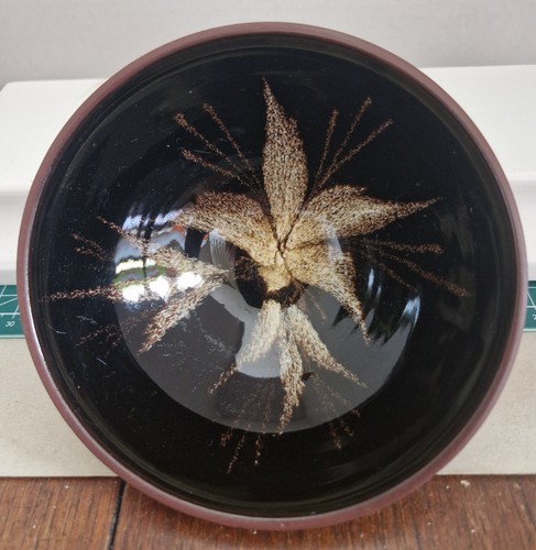Glazed studio pottery bowl - glazed,