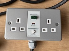 Greenbrook M22M SafetySure Passive AC RCD DP Metal Clad Socket 13A 2G With Wire