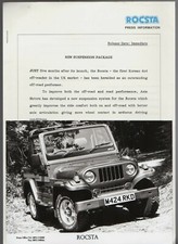 Asia Rocsta New Suspension Package 1994 UK Market Press Release