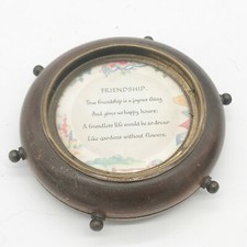 VINTAGE / ANTIQUE FRIENDSHIP WOOD WOODEN SHIPS WHEEL NAVY NAVAL 