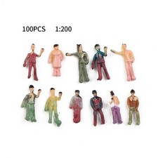 100 Pcs Miniature Model Trains