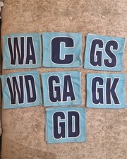 Netball Patches Bibs  Sky Blue