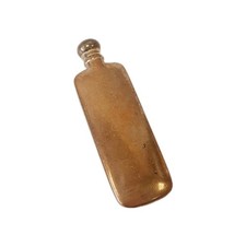 Miniature Antique Brass Flask
