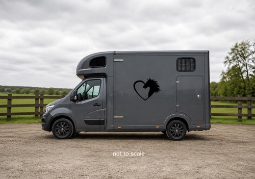 Horse box vinyl decal - box,