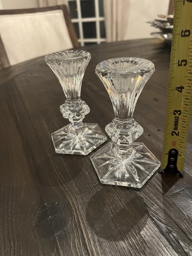 Pair waterford crystal - pair, 5.25”