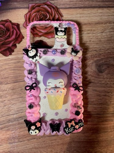 Handmade kuromi decoden phone - decoden,