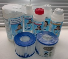 Clearwater Lay Z Spa Bundle Filters, Chlorine Tablets, pH+, pH-, Foam, Stab Chlo