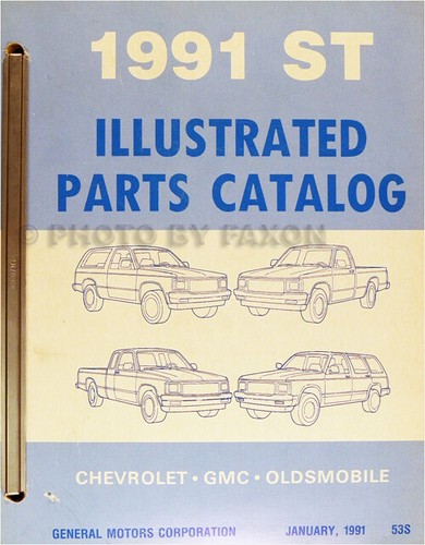 1991 gmc parts book - 1991,
