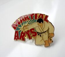 Pre-Owned Martial Arts Enamel Pin Badge Karate Black Belt