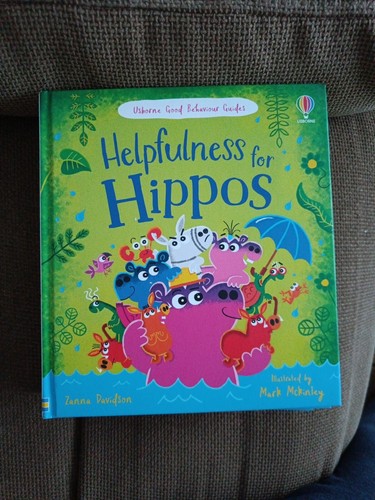 Kids book hippo story - book,