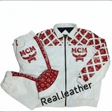 Vintage MCM White Leather