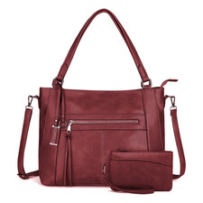 2 in 1 Women Tote Hobo Handbag
