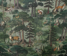 Forest Animals Curtain Fabric