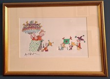 Original Quentin Blake Illustration "The Large Ice-cream Desert"
