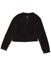 Zara Womens Wrap Velour