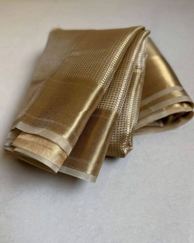 Yellow gold silk saree - , indian