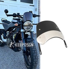 Windshield Windscreen Deflector 5"-7" + Bracket For Husqvarna Svartpilen 401 701