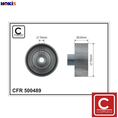 Deflectionguide pulley vribbed - deflectionguide,