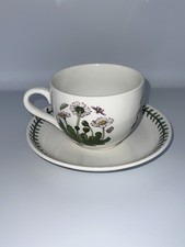 Portmeirion Botanic Garden Large Coffee Tea Cup & Saucer Set Flower Design