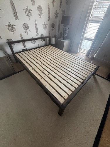 Muji double wooden bed frame - wooden,