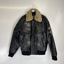 Aviatrix Vintage Us Air Force Pilot Leather Jacket Men’s Size Uk Medium 