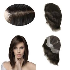 Human Hair Full Head Wigs French Lace Poly Skin Medium Size Australia 6'' FW63