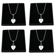 Engraved Heart Necklace for