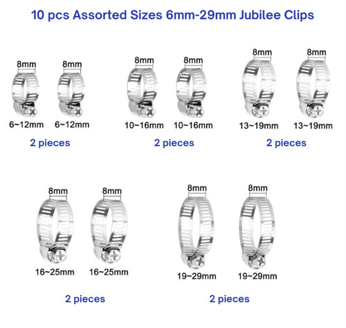 10pcs stainless steel 29mm - steel, 6-29mm