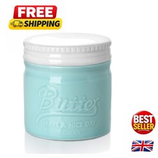 Stylish blue porcelain butter - blue,