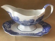 Spode Blue Italian Gravy Boat