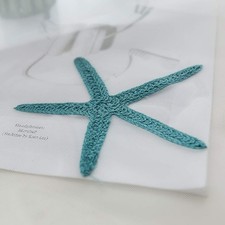 Embroidered Teal Starfish