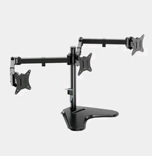 VonHaus Triple Monitor Stand for 17-27" Screens, Three Screen Adjustable Mount