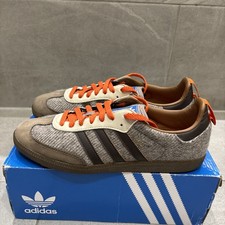 Mens Rare Adidas Samba Fox Trainers Uk 9 1/2 Terraces Casuals SPZL Tweed Barbour